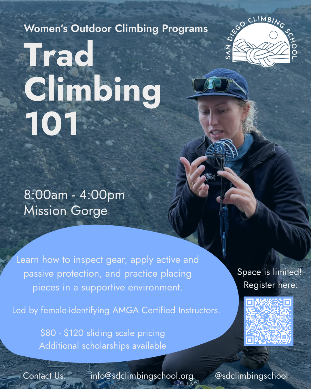 Climb Program Women’s Outdoor Climbing Programs: Trad Climbing 101 - San Diego ...