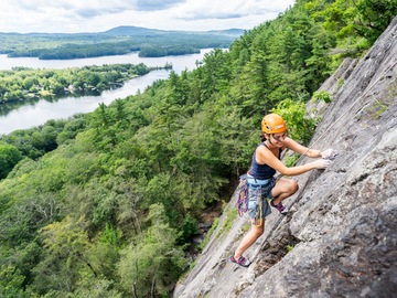 Full Day Guided Rock Climbing — Camden Hills, Maine